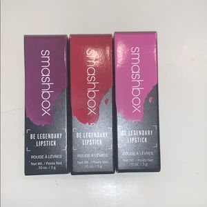 3 Smashbox be legendary lipsticks